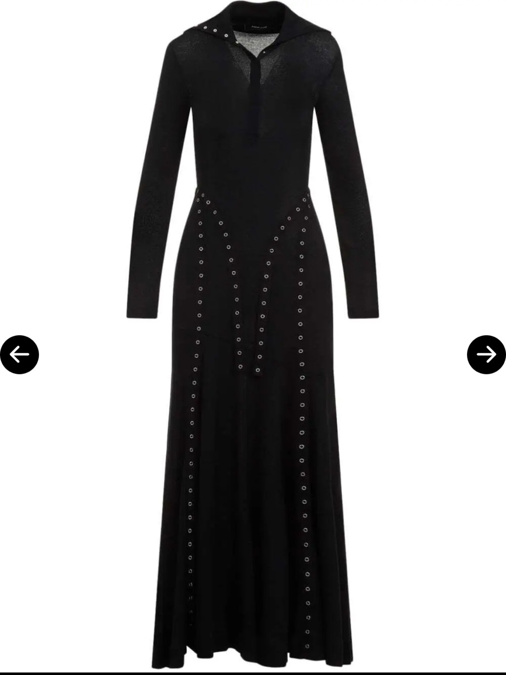 Simone Rocha ribbed knit Maxi Dress